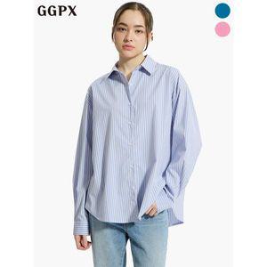 [GGPX]오버핏 스트라이프 셔츠  GP2SH063F _P386723948