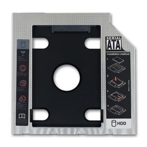 TISHRIC 9.5 12.7mm HDD 캐디 알루미늄 범용 SATA 3.0 2.5 SSD CD DVD 케이스 Optibay 인클로저 CD-ROM ODD