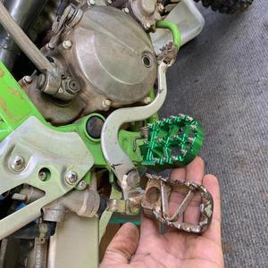 가와사키 KX 125 250 500 200 220 R KDX200 액세서리 풋 레스트 페그 페달 발판