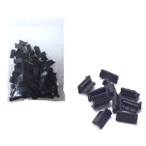 USB 포트 실리콘 마개 먼지 보호캡 블랙 100개