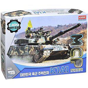 [셀러허브 패션][JHQS8JEU_52CS]한국 K1A1 탱크 전차 무선조종 프라모델