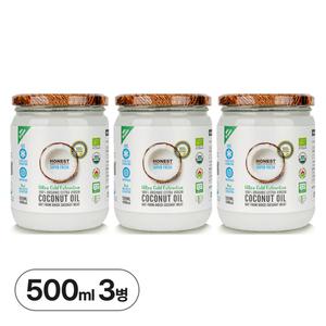어니스트 유기농 코코넛오일 500ml 3병
