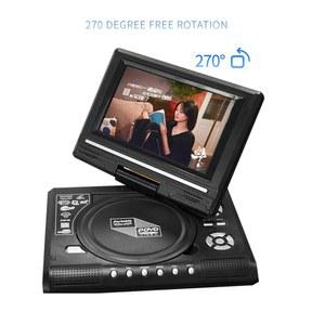 DVD 플레이어 블루레이 미니 인치 데스크탑 디지털 스마트 TV CD EVD 디스크 원격 제어 휴대용 여행 270 회전식 화면