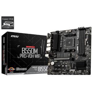 MSI 마더보드 B550MPRO-VDH WIFI Ryzen 5000 시리즈 (AM4) 대응 M.2 히트싱크 Wi-Fi 기능 MicroATX AMD B55
