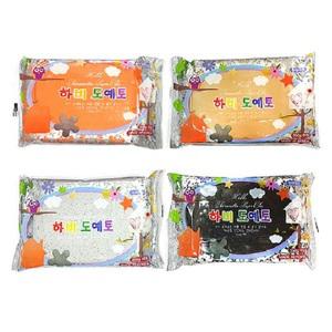 토단 하비 도예토 350g X 4종 세트(베이지 주황 대리석 검정) 찰흙 자재