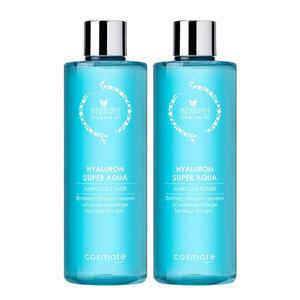 (스타) 히아루론 앰플 토너 420ml 1+1 여성 스킨 대용량 수분 보습 주름 미백 기초 화장품 청정미인