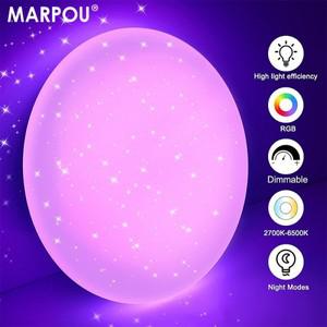 MARPOU 모던 RGB 천장 조명 스마트 리모컨 빛나는 별 밝기 LED 램프 가정 장식 차가운 따뜻한 220V