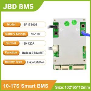 오네이 80A 스마트 내장 보호 13S 36V 120A BMS LIFEPO4 20A 블루투스 48V 10S 100A 50A 60A 이온 40A 보드 16S JBD