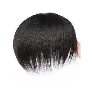 남자가발 통가발 자연스러운 중년 정수리 짧은머리 인모 통기성