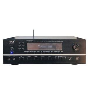 PYLE 7.1채널 하이파이 블루투스 스테레오 AV 앰프 홈 IN USB, RCA, 2000와트 HDMI, 스피커 UHD 서브우퍼 4K 지원 3D, 사운드 PT796BT 블루레이 서라운드 수신기(라디오, 시어터 포함), - MIC TV,