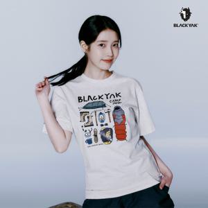 [롯데백화점]블랙야크 [아이유착용]25SS 남녀공용 반팔티 공용멀티캠핑그래픽반팔티 1BYRTMU916 (BON)