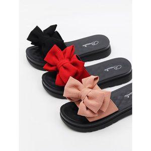 [하프클럽/]블라썸 왕리본 여성 슬리퍼 3cm