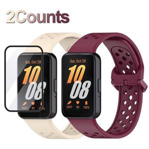2pcs 실리콘 스트랩 + 삼성 갤럭시 적합 3 Smartwatch 밴드 화면 보호기에 대 한 부드러운 TPU 케이스 Fit3