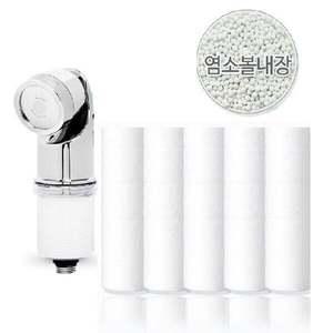 닥터피엘 염소볼내장 주방 핸드형호환필터 5개 바디럽 썸 샤워기
