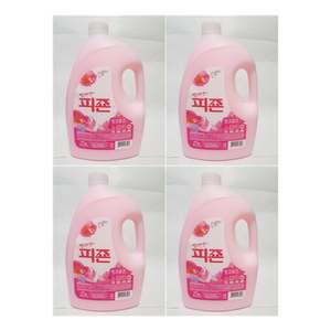 4개입 3000ml 용기 로즈 피죤 섬유유연제 액체세제 빨래엔피죤 프리미엄 꽃향기