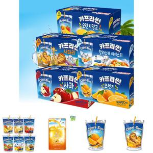 농심 카프리썬 200ml x 20개 오렌지 망고사파리 선택/팩음료/소풍/팩음료수/어린이용/어린이/체험학습