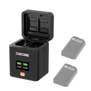 DMW-BLK22용 PD 고속 충전 기능이 있는 ZGCINE PS-BLK22 듀얼 USB-C 충전기 케이스 박스, 내장 배터리가 아닌 LUMIX S5M2 S5M2X S9 GH5S G9M2와 호환 가능