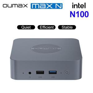 2025 OUMAX 미니 PC Intel N100 16GB 500GB N95 8GB 256GB 조용한 듀얼 1000M LAN 데스크탑 컴퓨터 VS SOYO