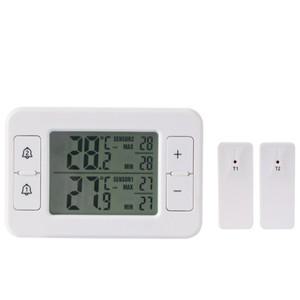 2in1 무선 전자 온도계 고정밀 냉장고 모니터 센서 알람-40 ℃ ~60
