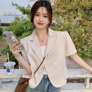쿨샵 여성 크롭기장 퍼프 반팔재킷 다양한 매치업자켓