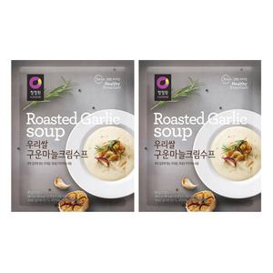 청정원 우리쌀 구운마늘크림수프, 60g, 2개