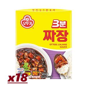 오뚜기 3분짜장 200G x 18개