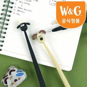 [갓샵]월레스와 그로밋 캐릭터 펜 피규어 볼펜 공식정품 중성펜 귀여운 판촉 선물 판촉물 강아지 양