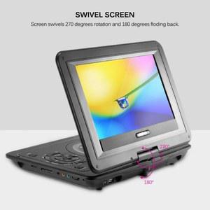 DVD 플레이어 블루레이 휴대용 지역 자유 EVD USB 포트 270 회전 스크린 Lecteur 13 인치