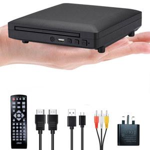 DVD 플레이어 블루레이 컴팩트 스마트 TV용 무선 연결 고화질 비디오 지역 무료 1080p HD 케이블 EU 플러그