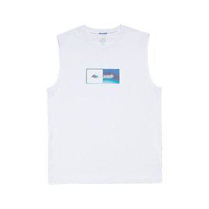 [데상트] 남성 그래픽 냉감 슬리브리스 SP221EST51WHT