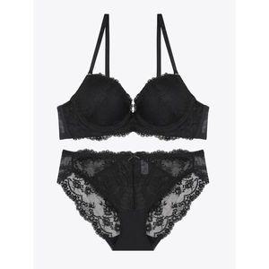 [섹시쿠키]크로스 레이스 블랙 브라 레이스 팬티 세트 SOWBZA31BK SKU _P395848391