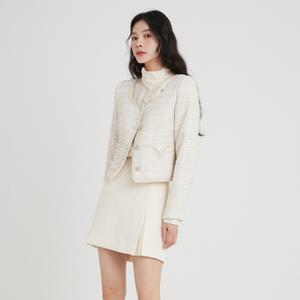 [made by LAP] 주름배색 트위드 미니스커트 AN1WS264