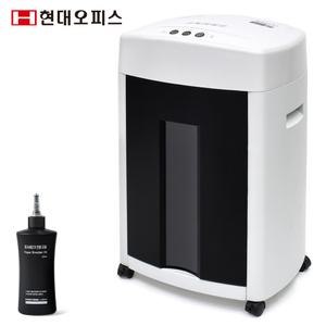 [현대오피스] 중형 문서세단기 PK-1530CD+오일 최대 15매 파지함 30L 종이세절기 서류파쇄기
