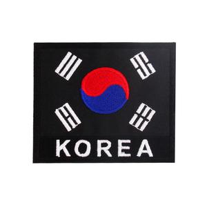 코리아 태극기 패치 검정 은사 군인 군용 가방 패치