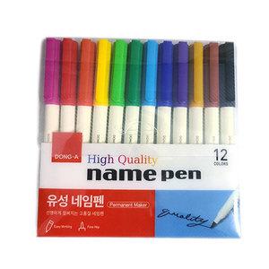동아연필 유성네임펜 12색 세트