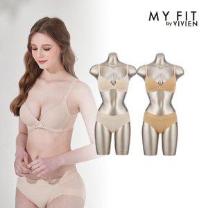 비비안 MYFIT 누드딥스킨 노와이어 여성속옷세트 4종