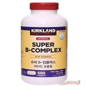 커클랜드 비타민B 슈퍼B-콤플렉스 1248mg 500정 목넘김이편한 영양제
