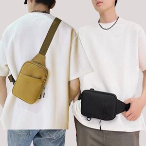 스타일콘 남여 공용 미니 크로스백 슬링백 여행용 운동 조깅 메신저백 힙색 벨트 가방