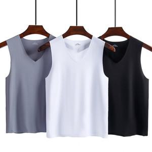 남성 무봉제 쿨티셔츠 여름 V넥 민소매 심리스 남자 나시 런닝 햄라인 쿨 나시티 와365 여름티