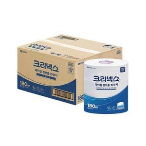 크리넥스 물에 잘 녹는 에어셀 점보롤 180m 12롤 1박스