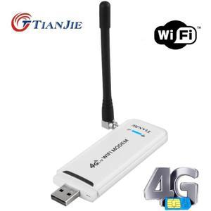 TIANJIE 범용 와이파이 라우터 LTE FDD GSM 모바일 휴대용 미니 무선 USB 모뎀 동글, SIM 카드 슬롯 포함,