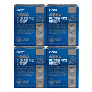 GNM자연의품격 어골칼슘 마그네슘 아연 비타민D 1000mg x 60정 4개 // 써클