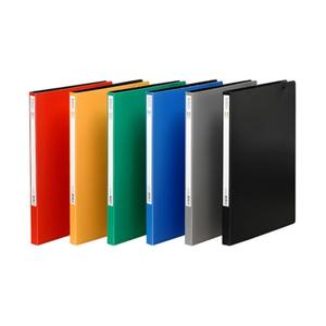 PP펀치리스화일 F433-7 왼쪽하트클립집게 노랑색 1개