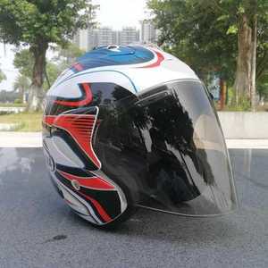 용품 헬멧 Ram3 Pedrosa GP 블루 하프 남녀공용 오토바이 여름 다운힐 레이싱 Casco