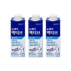 대상 뉴케어 액티브 밀크맛 200mL 72팩/mj