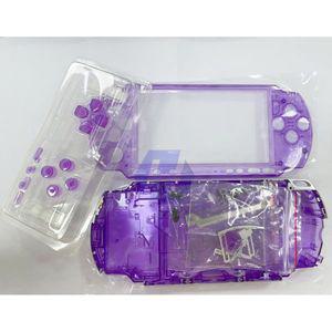 버튼 키트가 있는 투명 색상 교체 하우징 쉘 PSP3000 PSP 3000 - 3010 커버 케이스 좋은 품질