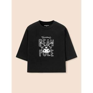 [BEANPOLE KIDS] [산리오] 쿠로미 7부 티셔츠  블랙 (BI5241G015)