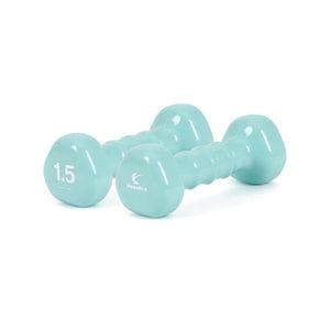 아이워너 PVC 삼각아령 1.5kg 2개 컬러아령 홈트레이닝 미용 헬스 덤벨 바벨