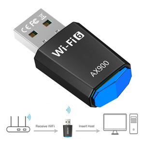 듀얼 밴드 와이파이 원격 제어 블루투스 어댑터 노트북용 윈도우 7 10 11 AX900 900Mbps 2.4G 5Ghz 6 USB