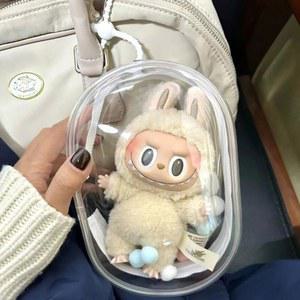 라부부용 비닐 봉제 가방 파우치 인형용 방진 자외선 차단 레인 가드 면 크기 15cm